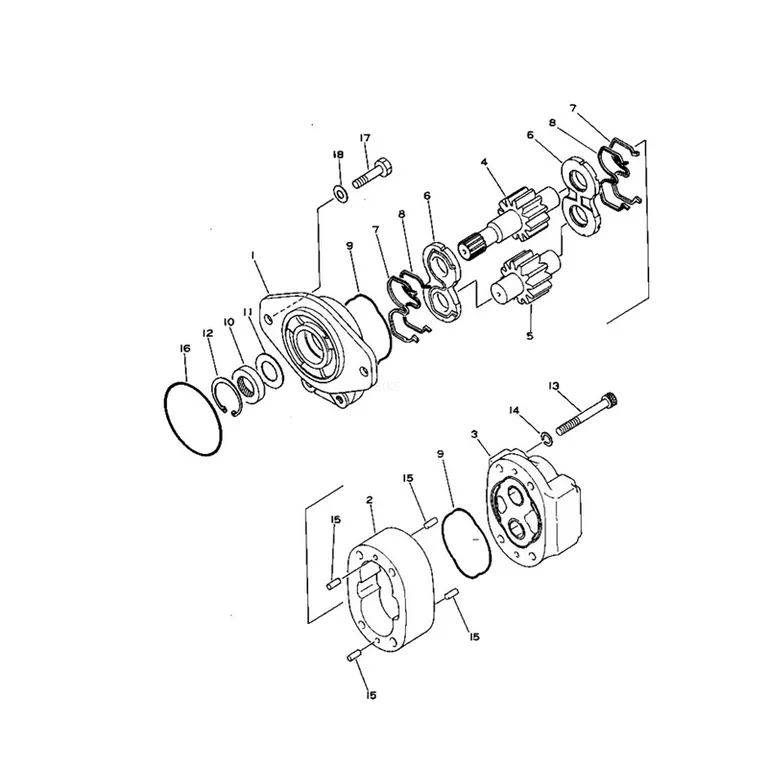Hydraulic Pump 705-13-34340 For Komatsu Wheel Loader WA350-3A WA350-3-X WA380-3 WA380-3MC online