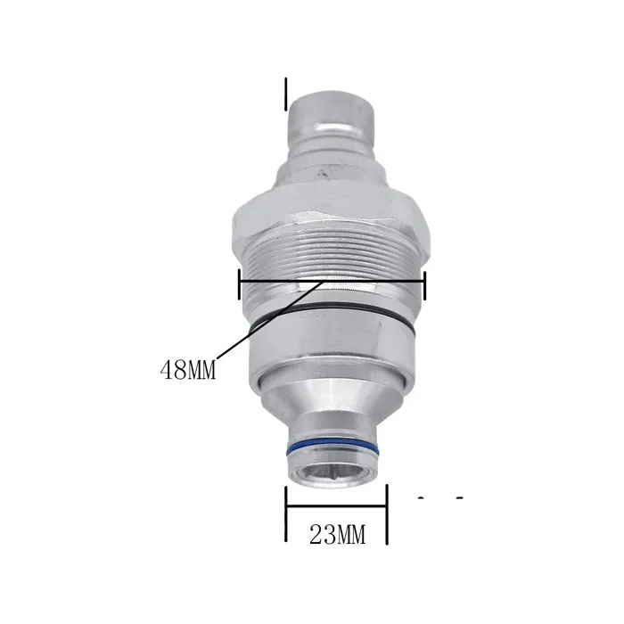Hydraulic Quick-Connect Coupler 4FH08 F 48mm AT406474 for John Deere 320E 323E 328E 326E 329E 332E 318E 333E 319E online Hydraulic Quick-Connect Coupler 4FH08 F 48mm AT406474 for John Deere 320E 323E 328E 326E 329E 332E 318E 333E 319E online