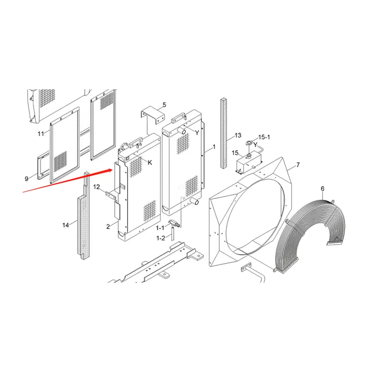 Oil Cooler 11QA-40212 for Hyundai Excavator R360LC-9 online