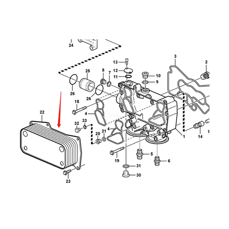 Oil Cooler 20511773 VOE20511773 for Volvo Excavator ECR235C EW160B EW180B EW200B FC2121C L60E L60F L70E L70F L90E L90F online