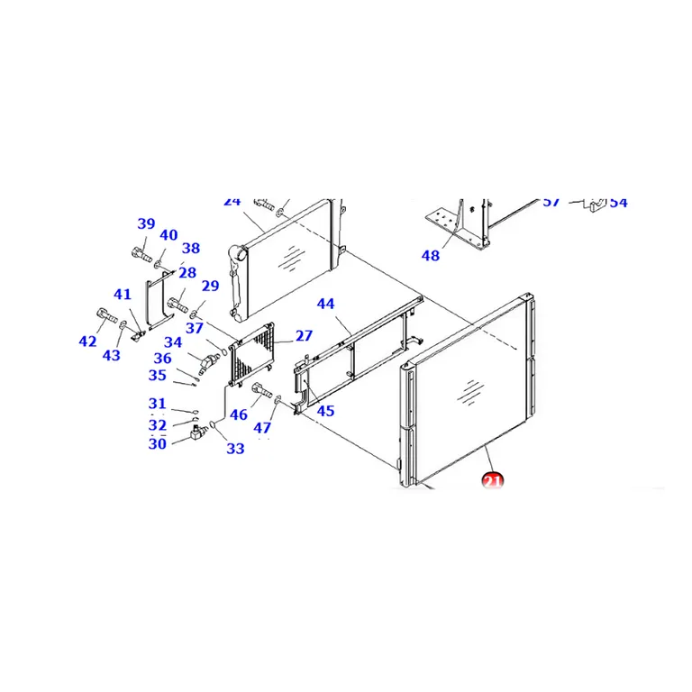 Oil Cooler 22U-03-11810 for Komatsu PC228USLC-2 PC228US-2 PC228US-1T online Oil Cooler 22U-03-11810 for Komatsu PC228USLC-2 PC228US-2 PC228US-1T online