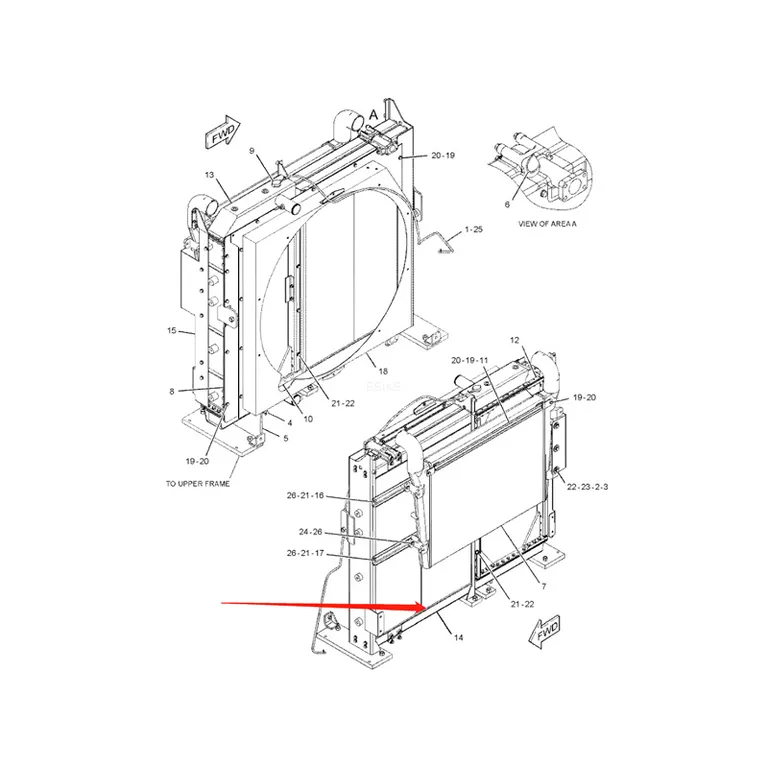 Oil Cooler 2459335 3755673 for Caterpillar CAT Excavator E365C E374D online Oil Cooler 2459335 3755673 for Caterpillar CAT Excavator E365C E374D online