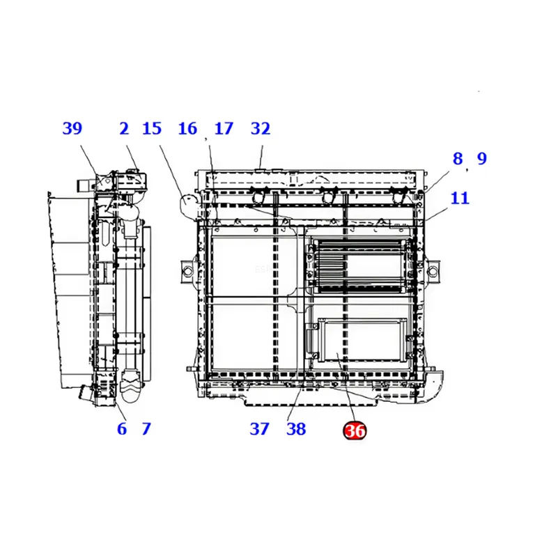 Oil Cooler 4230331321 for Komatsu WA380-5 WA400-5 HD465-7R HD605-7E0 HD605-7R online Oil Cooler 4230331321 for Komatsu WA380-5 WA400-5 HD465-7R HD605-7E0 HD605-7R online