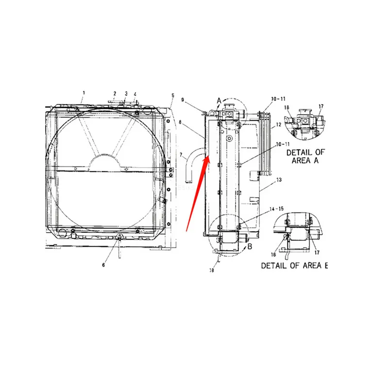 Oil Cooler 4I-7372 for Caterpillar CAT E312 Excavator in USA online Oil Cooler 4I-7372 for Caterpillar CAT E312 Excavator in USA online