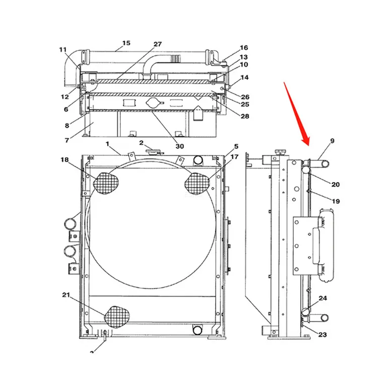 Oil Cooler LN00068 for CASE CX210 CX210LR Crawler Excavator online Oil Cooler LN00068 for CASE CX210 CX210LR Crawler Excavator online
