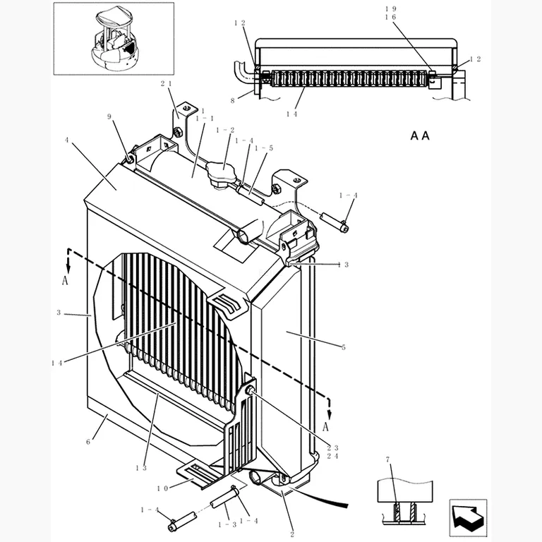 Oil Cooler PW53V00009P1 for Kobelco Excavator SK30SR-3 SK35SR-3 online Oil Cooler PW53V00009P1 for Kobelco Excavator SK30SR-3 SK35SR-3 online
