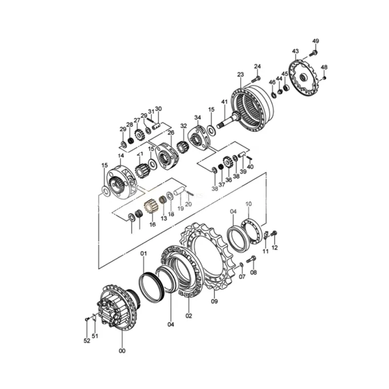 Planet Carrier Assembly 1022198 Sun Gear 3075005 for Hitachi Excavator ZX330 ZX350H ZX280 ZX280LC ZX280-5G EX270-5 online Planet Carrier Assembly 1022198 Sun Gear 3075005 for Hitachi Excavator ZX330 ZX350H ZX280 ZX280LC ZX280-5G EX270-5 online