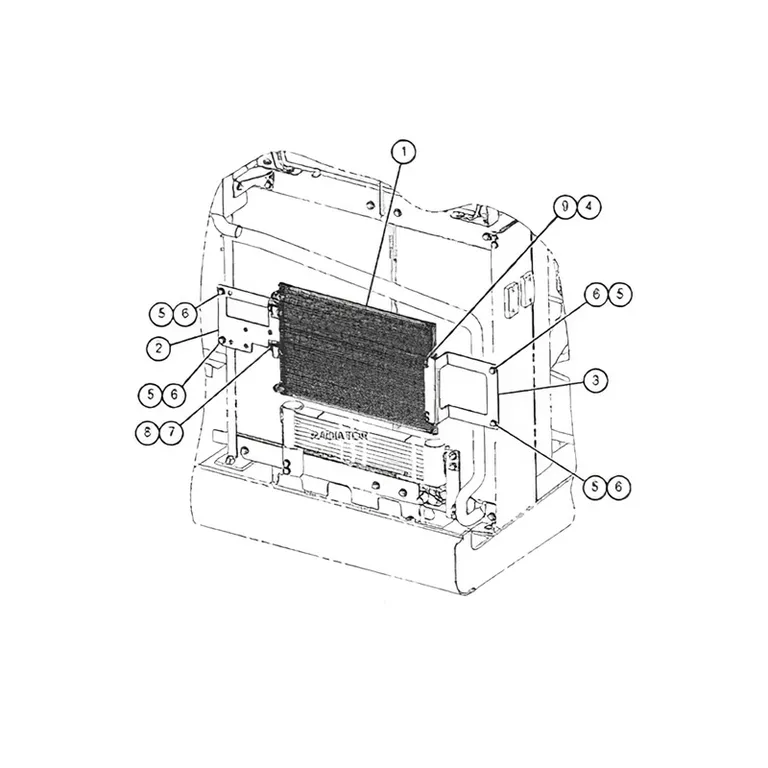 Refrigerant Condenser 488-6612 for Caterpillar CAT 312 313 315 317 320 323 325 326 330 333 335 340 350 352 355 395 online