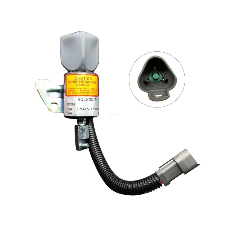 Stope Solenoid KT1G368-6001-2 1756ES-12SUC11B1S5 for Komatsu 3D67E 3D67E-2A Engine PC18MR-3 Excavator online Stope Solenoid KT1G368-6001-2 1756ES-12SUC11B1S5 for Komatsu 3D67E 3D67E-2A Engine PC18MR-3 Excavator online