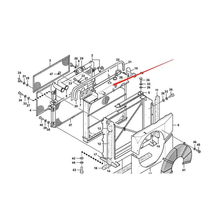 Water Cooling Engine Radiator 14566120 for Volvo EC240B Excavator online Water Cooling Engine Radiator 14566120 for Volvo EC240B Excavator online