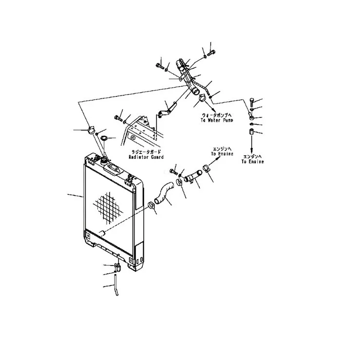 Water Tank Engine Radiator 134-03-71112 for Komatsu D61EX-15 D61PX-15 Bulldozers online