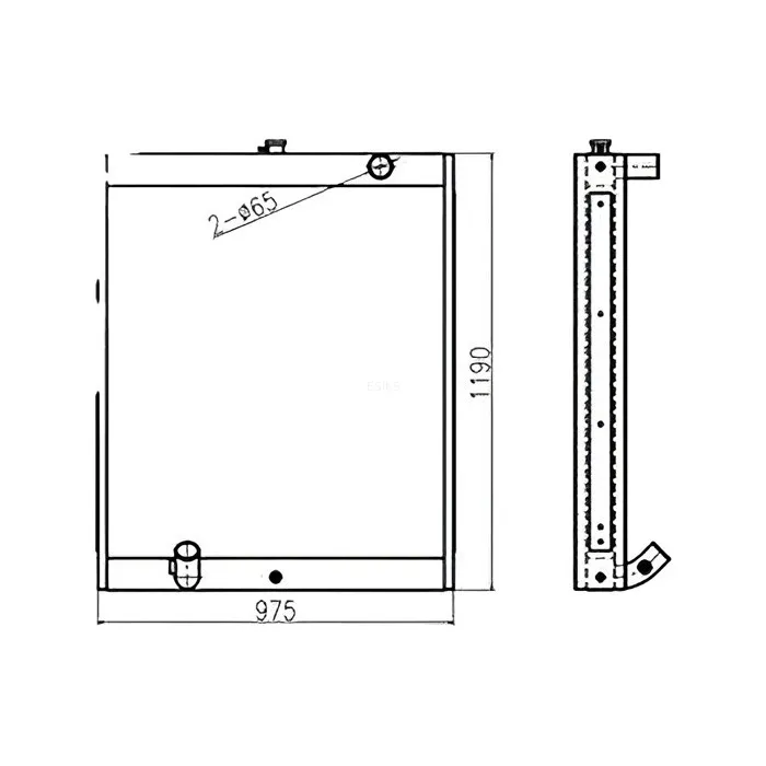 Water Tank Engine Radiator 13C91000 for Doosan Excavator S330LC-V online Water Tank Engine Radiator 13C91000 for Doosan Excavator S330LC-V online