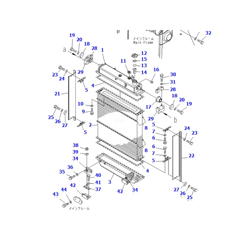 Water Tank Engine Radiator 154-03-71101 for Komatsu D85EX-15 Bulldozer online Water Tank Engine Radiator 154-03-71101 for Komatsu D85EX-15 Bulldozer online
