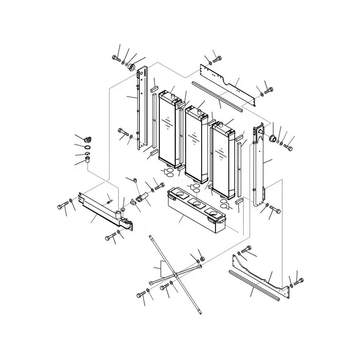Water Tank Engine Radiator 17M-03-51110 for Komatsu D275A-5R Bulldozers online Water Tank Engine Radiator 17M-03-51110 for Komatsu D275A-5R Bulldozers online