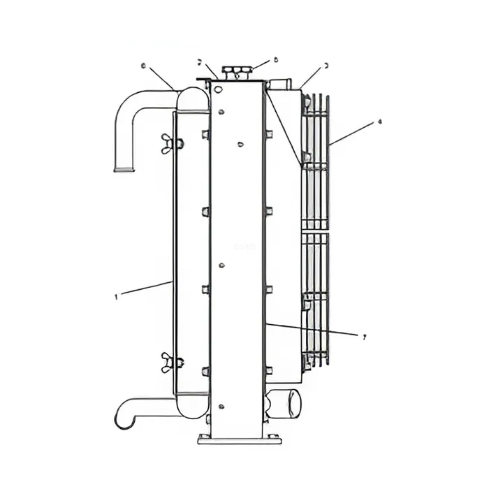 Water Tank Engine Radiator 206-03-35161 for Komatsu Excavator PC240-10 PC290-10 online Water Tank Engine Radiator 206-03-35161 for Komatsu Excavator PC240-10 PC290-10 online