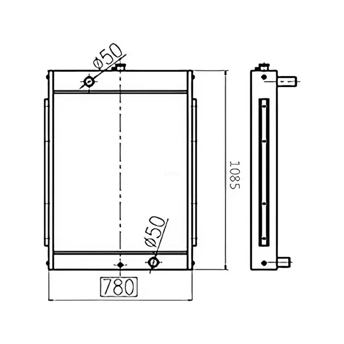 Water Tank Engine Radiator 2202-9061A-01 for Doosan Excavator S220LC-V online Water Tank Engine Radiator 2202-9061A-01 for Doosan Excavator S220LC-V online