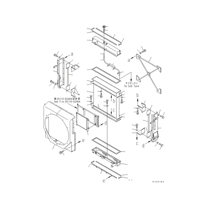 Water Tank Engine Radiator 426-03-21781 for Komatsu WA600-3 Wheel Loader online