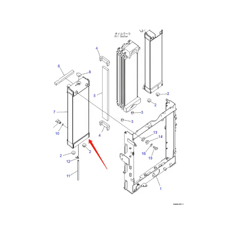 Water Tank Engine Radiator Assembly 205-03-31110 For Komatsu Excavator PC200-8E0 PC200LC-8E0 online Water Tank Engine Radiator Assembly 205-03-31110 For Komatsu Excavator PC200-8E0 PC200LC-8E0 online