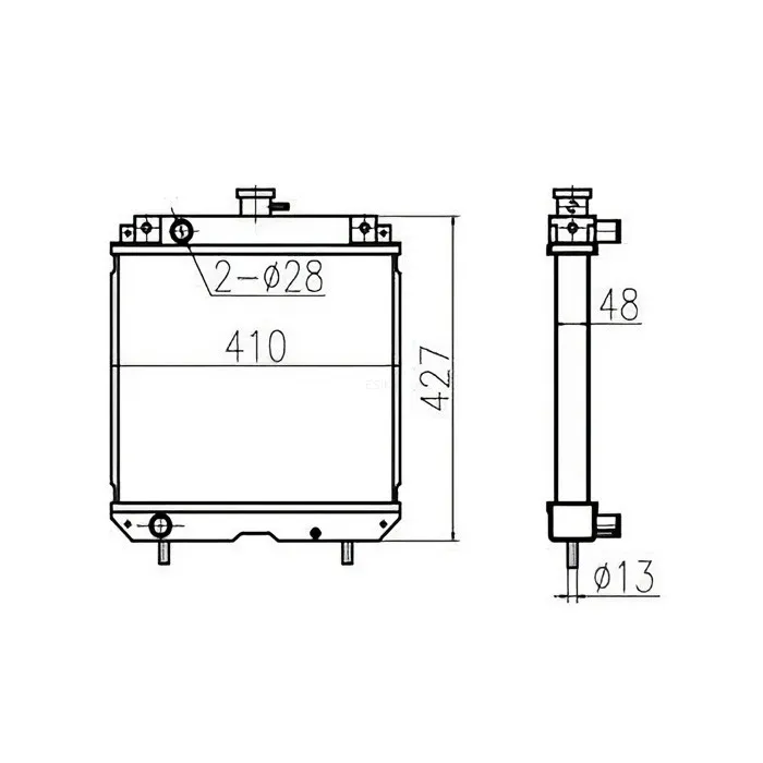 Water Tank Engine Radiator Assy 52420-2599-2 5242025992 for Kubota Combine Cutting Blade R1-211 online Water Tank Engine Radiator Assy 52420-2599-2 5242025992 for Kubota Combine Cutting Blade R1-211 online