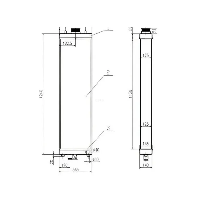 Water Tank Engine Radiator Core ASS'Y For Komatsu Excavator Bulldozer D275-3 online Water Tank Engine Radiator Core ASS'Y For Komatsu Excavator Bulldozer D275-3 online
