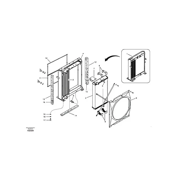Water Tank Engine Radiator Core Assembly VOE11110696 For Volvo PL4608 PL4611 PL4809D online Water Tank Engine Radiator Core Assembly VOE11110696 For Volvo PL4608 PL4611 PL4809D online