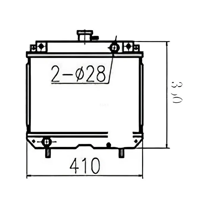 Water Tank Engine Radiator Core ASSY 119254-44510 for Yanmar GP8 GP10 online Water Tank Engine Radiator Core ASSY 119254-44510 for Yanmar GP8 GP10 online