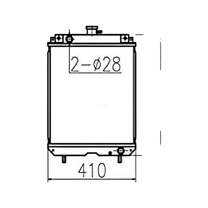 Water Tank Engine Radiator Core ASSY 129457-44501 for Yanmar US40 US46 US50 online Water Tank Engine Radiator Core ASSY 129457-44501 for Yanmar US40 US46 US50 online