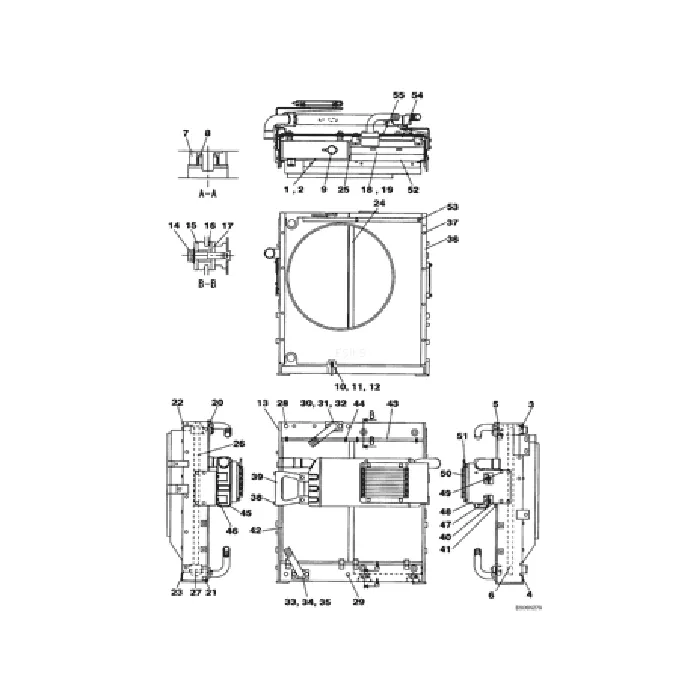 Water Tank Engine Radiator Core ASSY LN001870 LN002920 for Case Excavator CX240B CX240BLR online Water Tank Engine Radiator Core ASSY LN001870 LN002920 for Case Excavator CX240B CX240BLR online