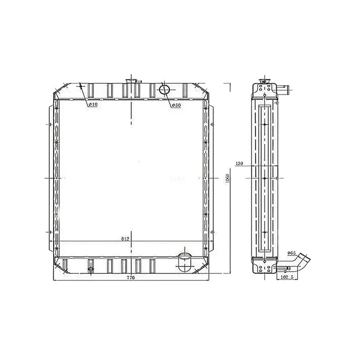 Water Tank Engine Radiator for Hyundai Excavator R210W-5 online