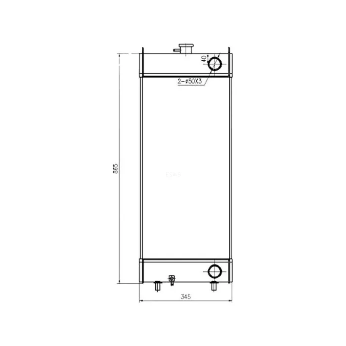 Water Tank Engine Radiator for Komatsu Wheel Loader WR12-5 online Water Tank Engine Radiator for Komatsu Wheel Loader WR12-5 online