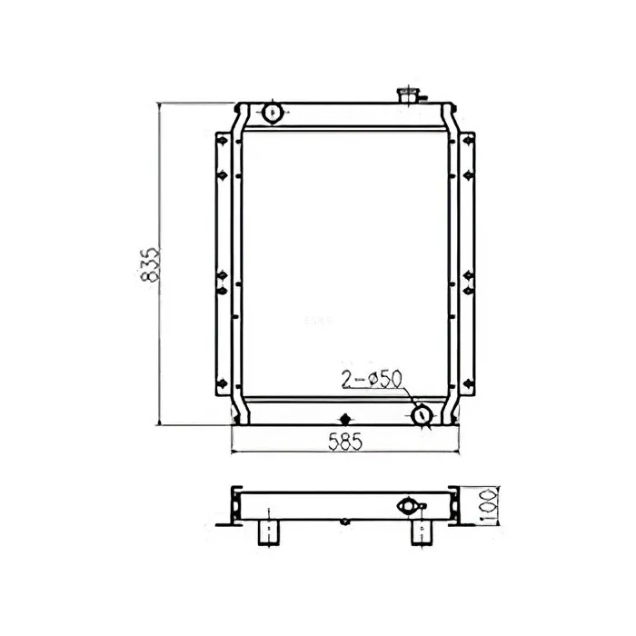 Water Tank Engine Radiator for Sumitomo SH100 SH120 Excavator online Water Tank Engine Radiator for Sumitomo SH100 SH120 Excavator online